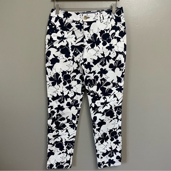 NWT Tommy Hilfiger The Hampton Slim Chino navy white tropical Resortwear - Picture 1 of 13